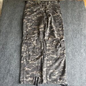 Military Surplus ACU Digital Camo Cargo Pants Large Regular 35-39 Waist Gray